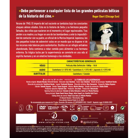 La Tumba De Las Luciérnagas Blu-ray