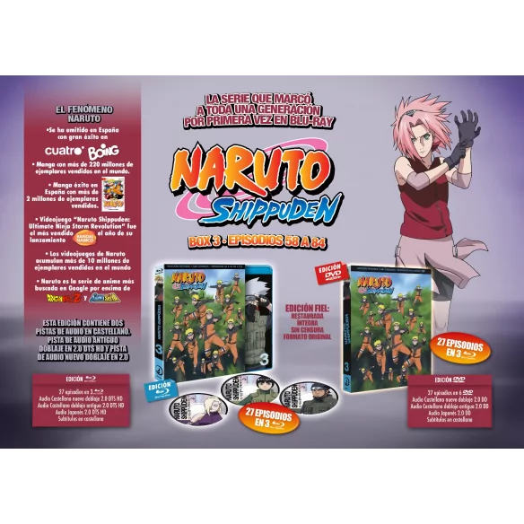 Naruto Shippuden Box 3 Dvd