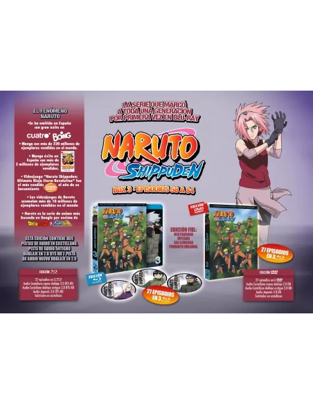 Naruto Shippuden Box 3 Dvd