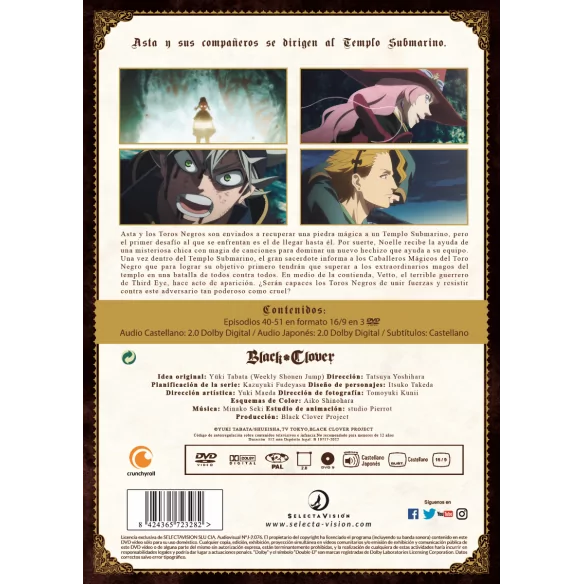 Black Clover Dvd Episodios 40 A 51...