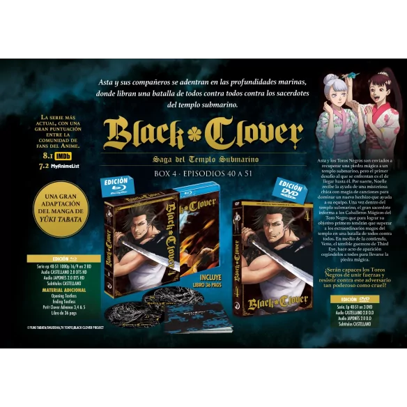 Black Clover Dvd Episodios 40 A 51...