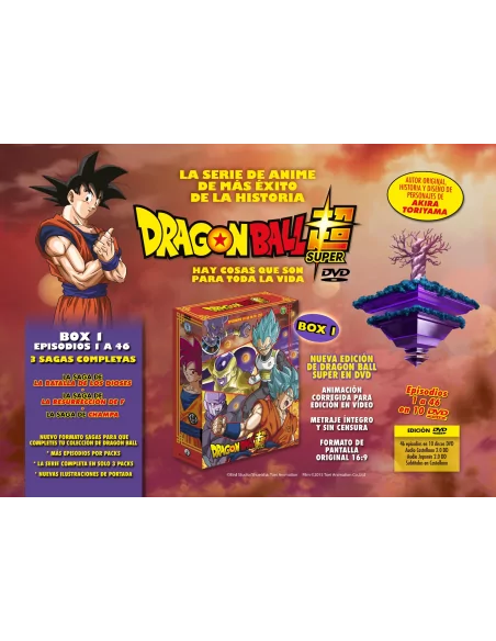 DRAGON BALL SUPER SAGAS COMPLETAS BOX 1