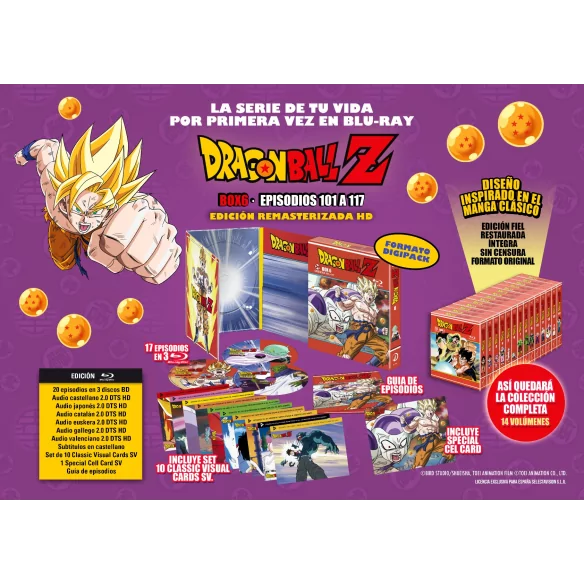 Dragon Ball Z Box 6 Bluray Episodios...